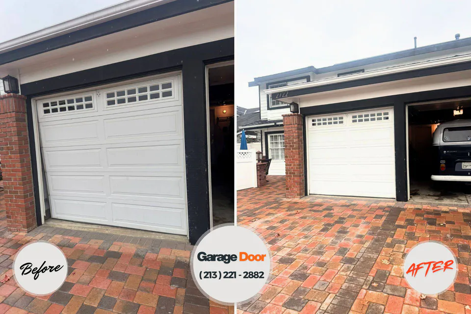 Before and after: garage door repair 80863